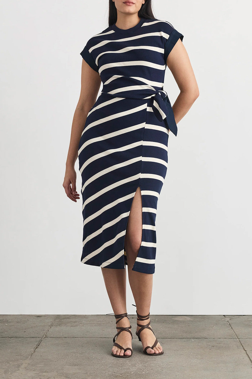 Kovi Dress in Maritime Blue Cream