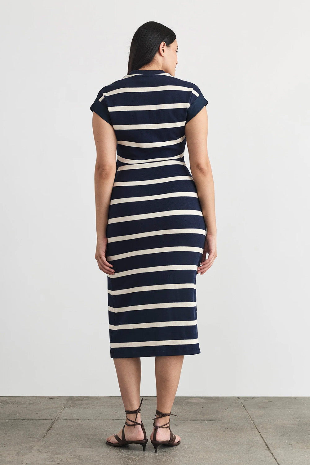 Kovi Dress in Maritime Blue Cream