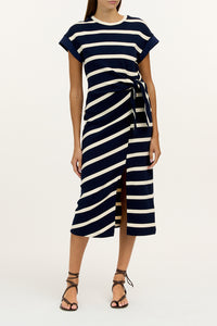 Kovi Dress in Maritime Blue Cream