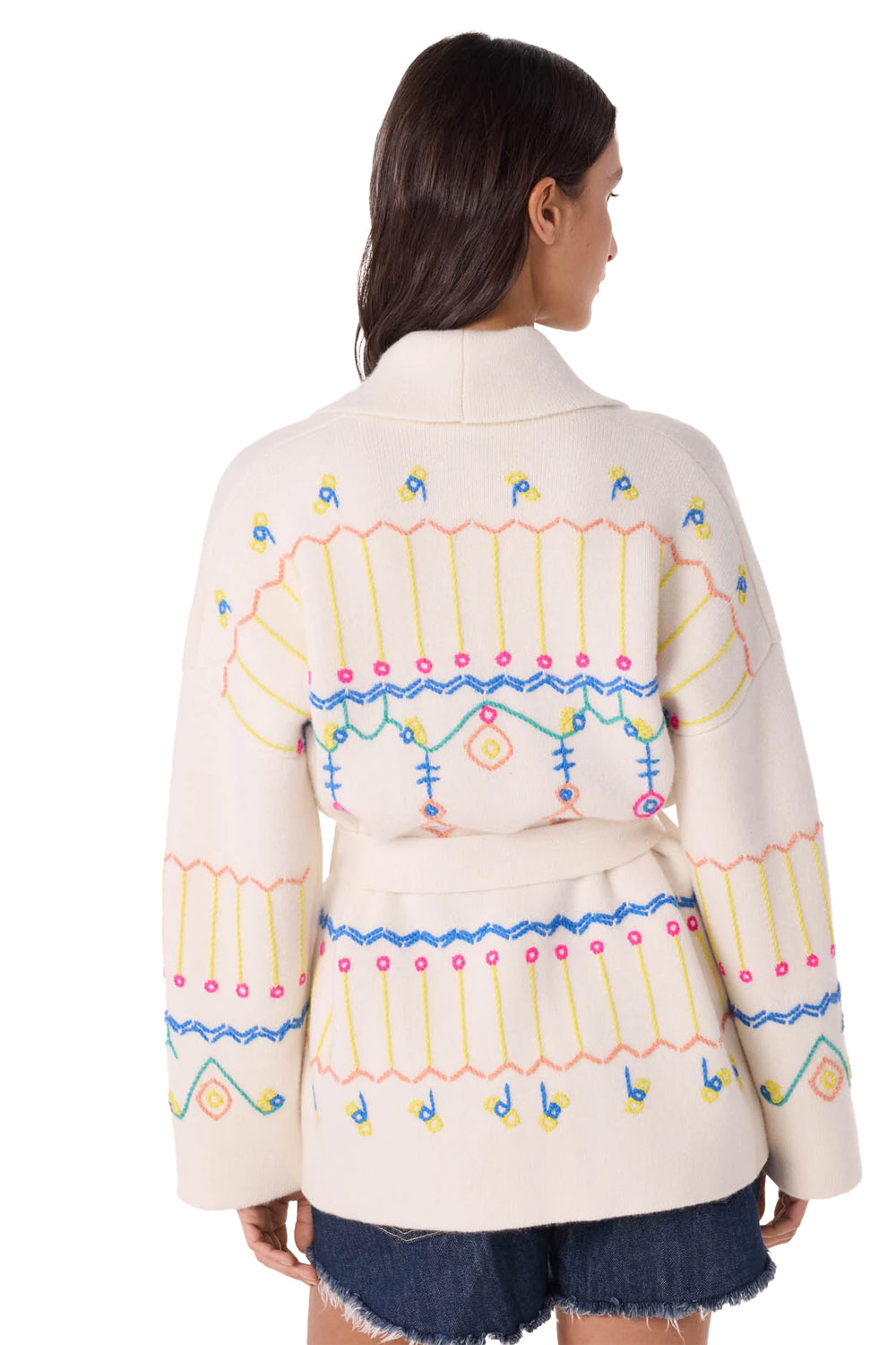 Mazigh Cardigan in Blanc