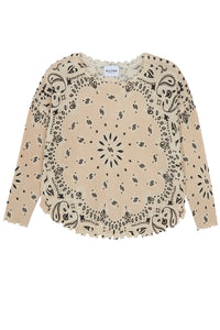 Mela Bandana Bico Sweater in Marroon Organi