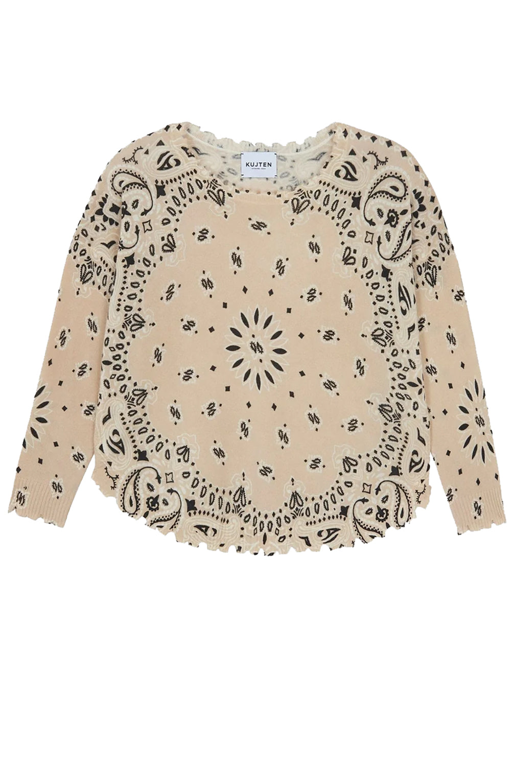 Mela Bandana Bico Sweater in Maroon Organi