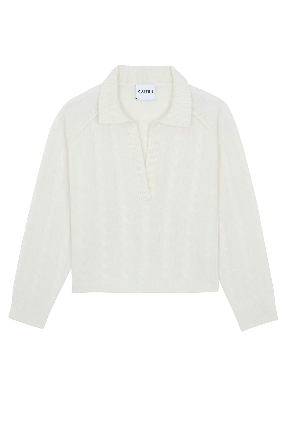 Aenora Cable Polo in Blanc
