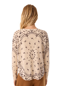 Mela Bandana Bico Sweater in Marroon Organi