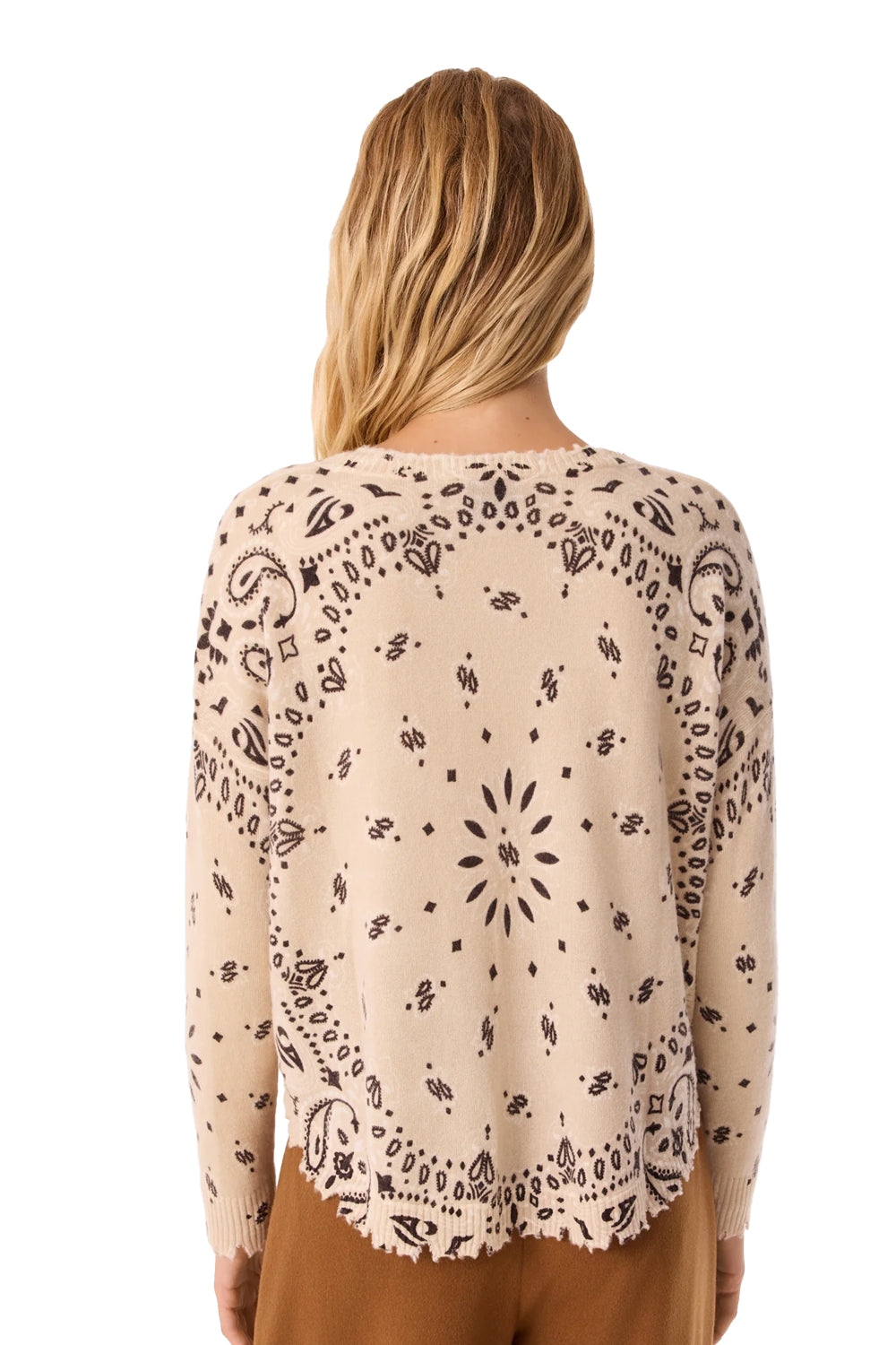 Mela Bandana Bico Sweater in Marroon Organi
