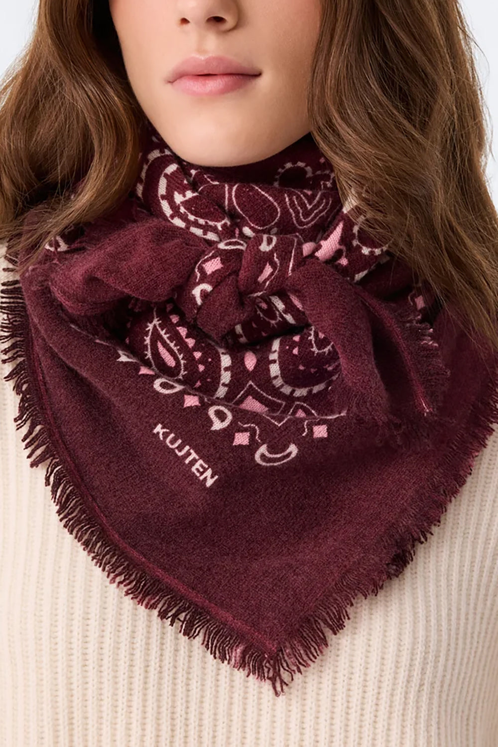 Large Bandana Hachiko in Bordeaux Milano