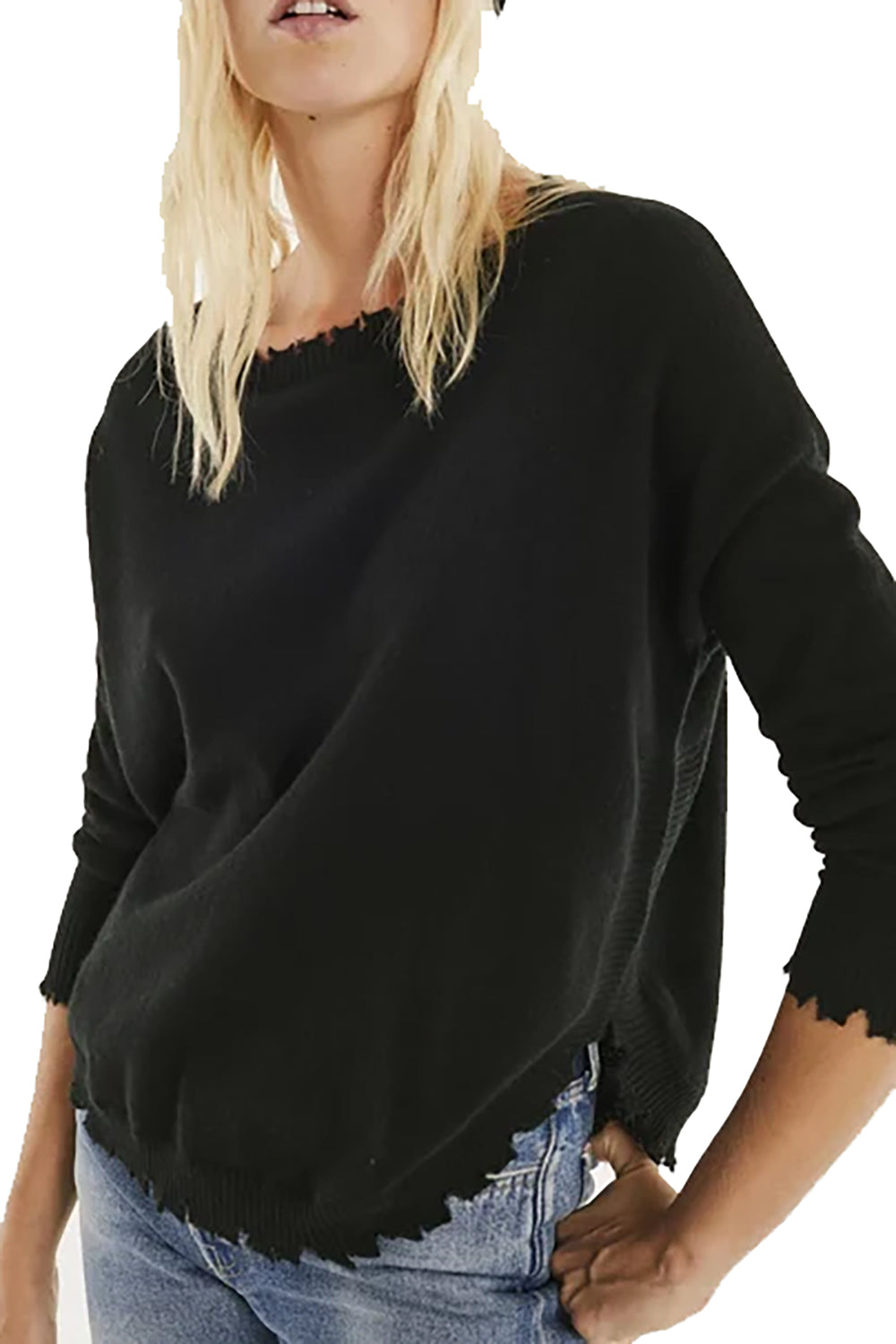 Mela Sweater in Noir