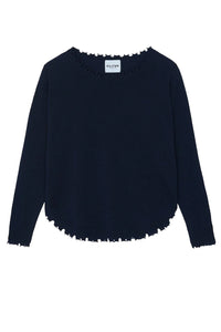 Mela Sweater in Marine Fonce