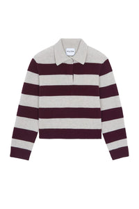 Royce Stripe Sweater in Bordeaux