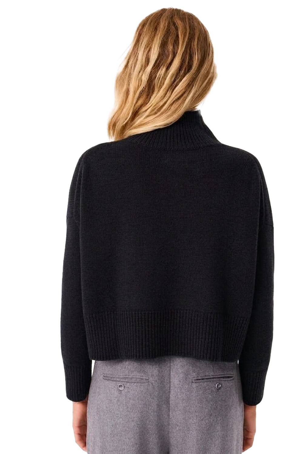 Ulla Crop Sweater Noir