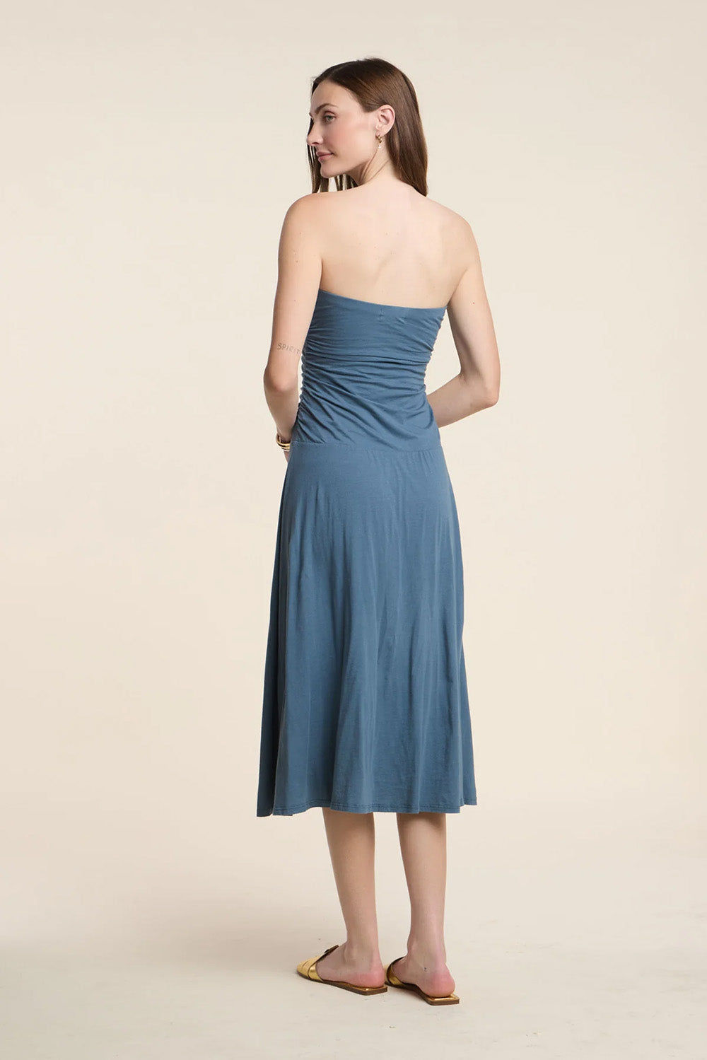 Lainey Dress in Hailstone