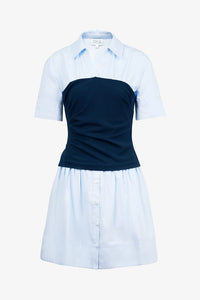 Leanne Dress in Oxford Blue Maritime Blue