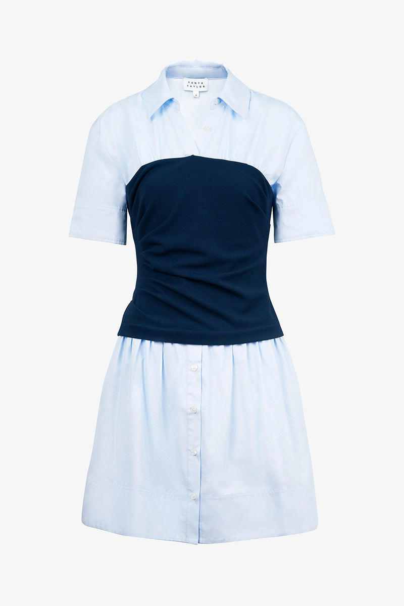 Leanne Dress in Oxford Blue Maritime Blue