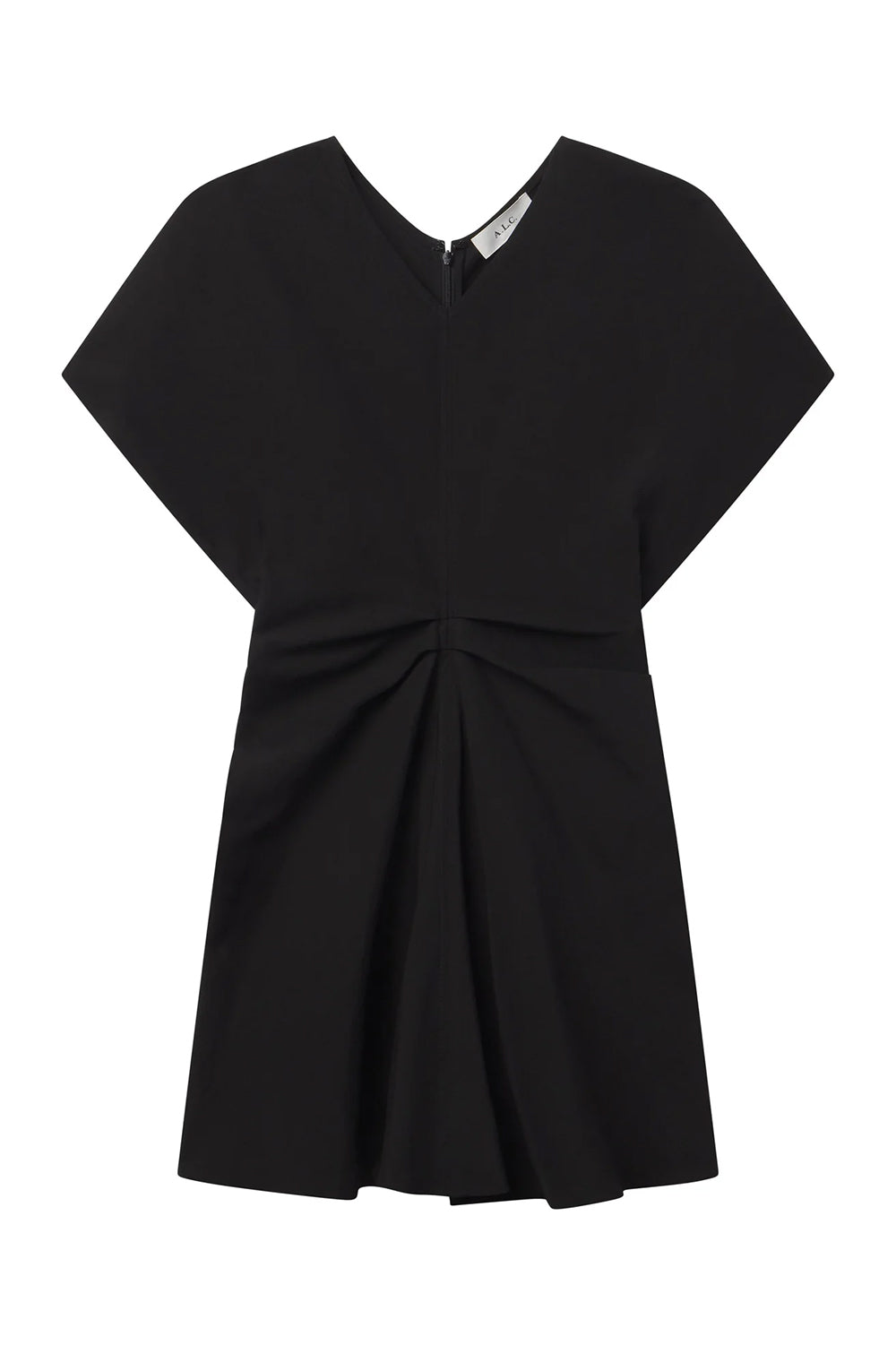 Leni Linen Mini Dress in Black