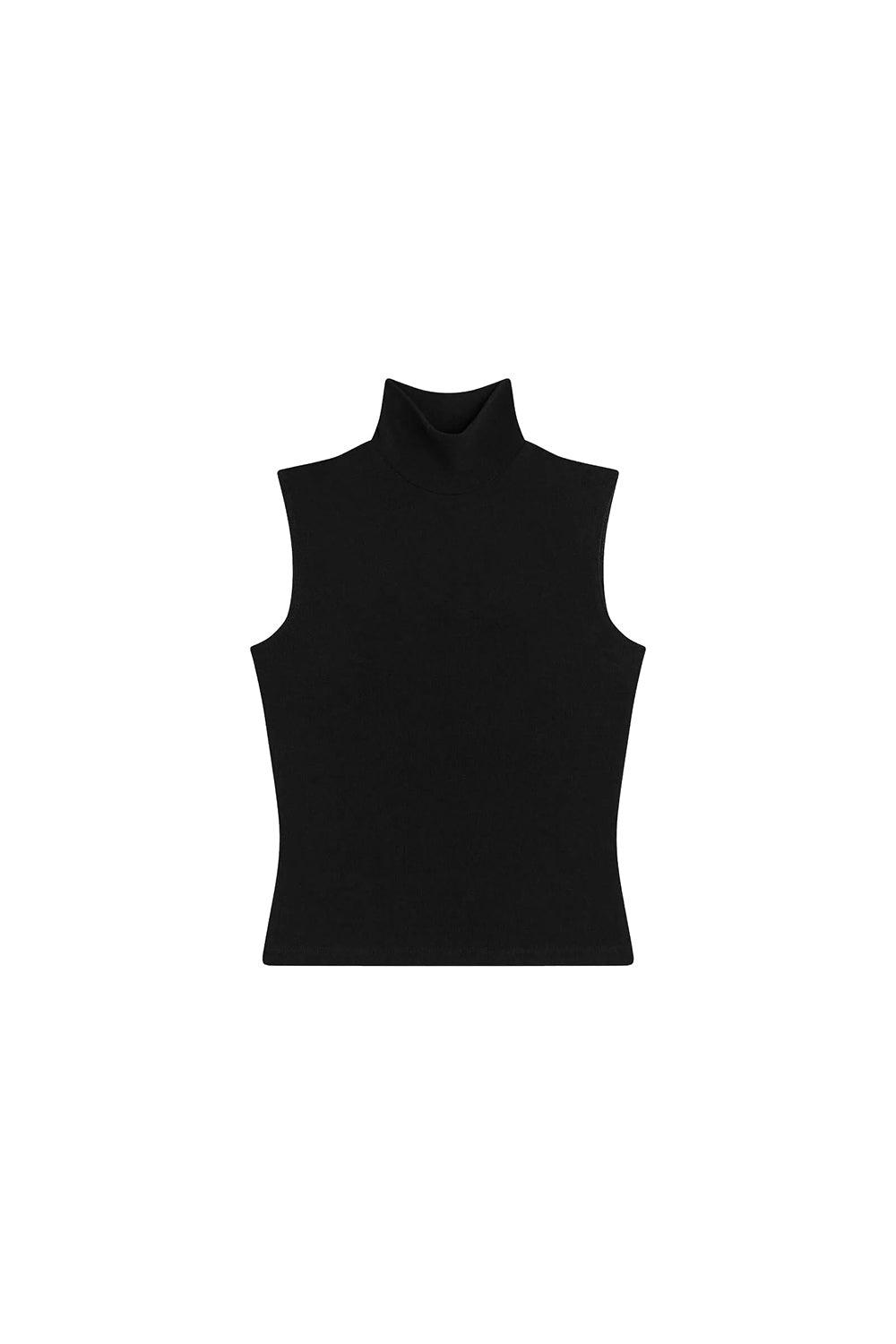 Lauren Sleeveless Turtleneck in Black