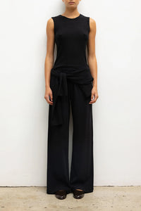 Lauren Sleeveless Crewneck in Black