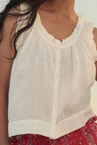 The Vignette Top in White