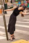 Crew Neck Josephina Dress in Black