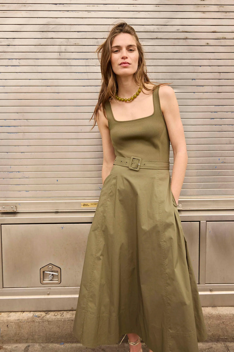 Carmen Dress in Fern