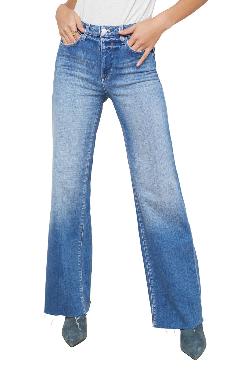 Scottie Wide-Leg Jeans in Calloway