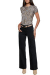 Scottie Wide Leg Jean in Washed Black