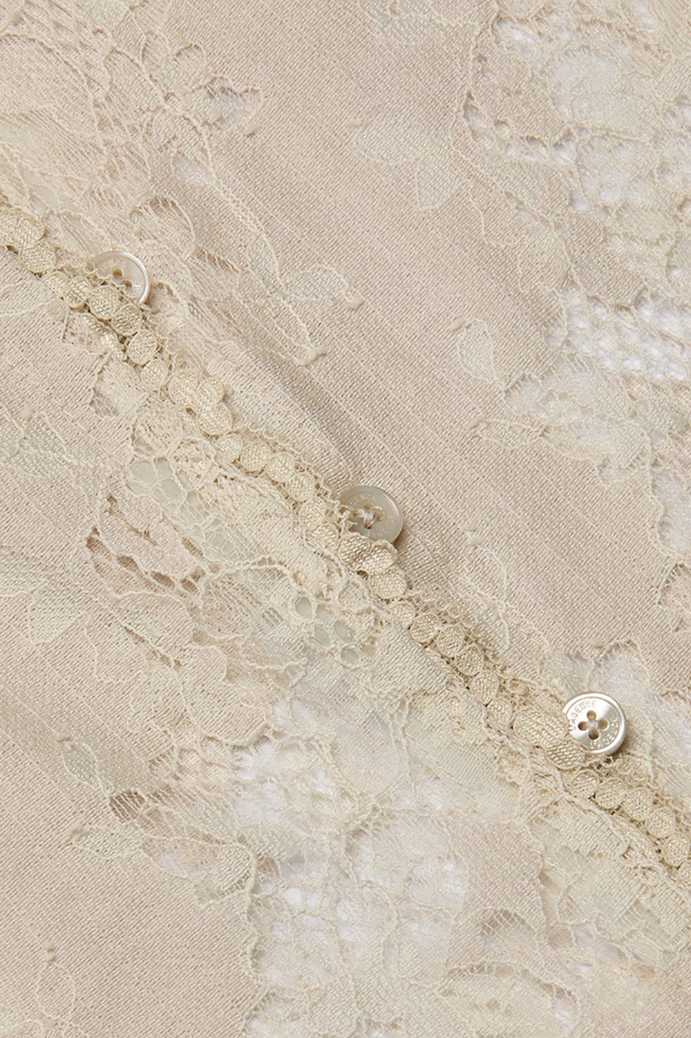 Anita Lace Blouse in Champagne