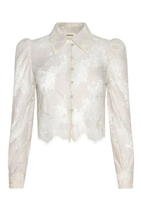 Anita Lace Blouse in Champagne
