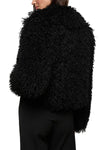 Aura Cropped Faux Fur Jacket