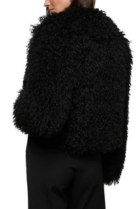 Aura Cropped Faux Fur Jacket
