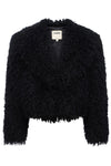 Aura Cropped Faux Fur Jacket