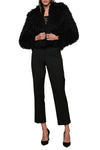 Aura Cropped Faux Fur Jacket