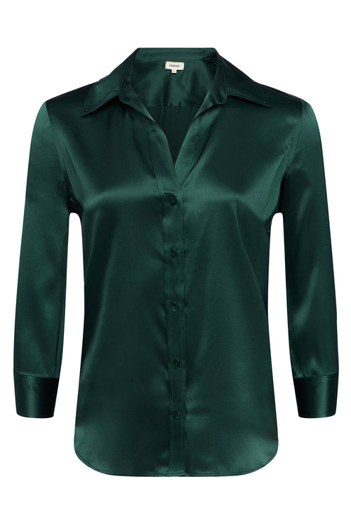 Dani Blouse in Forest Green