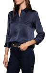 Dani Silk Blouse in Midnight