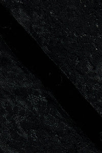 Dorothea Velvet Lace Blouse in Black