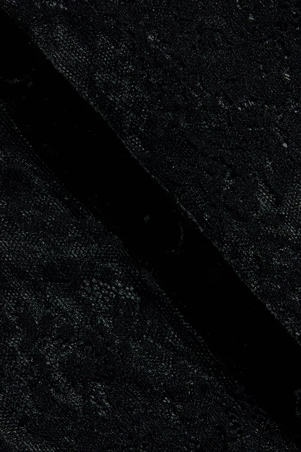 Dorothea Velvet Lace Blouse in Black