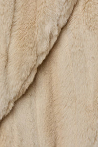 Davy Faux Fur Jacket in Latte Striped Fur