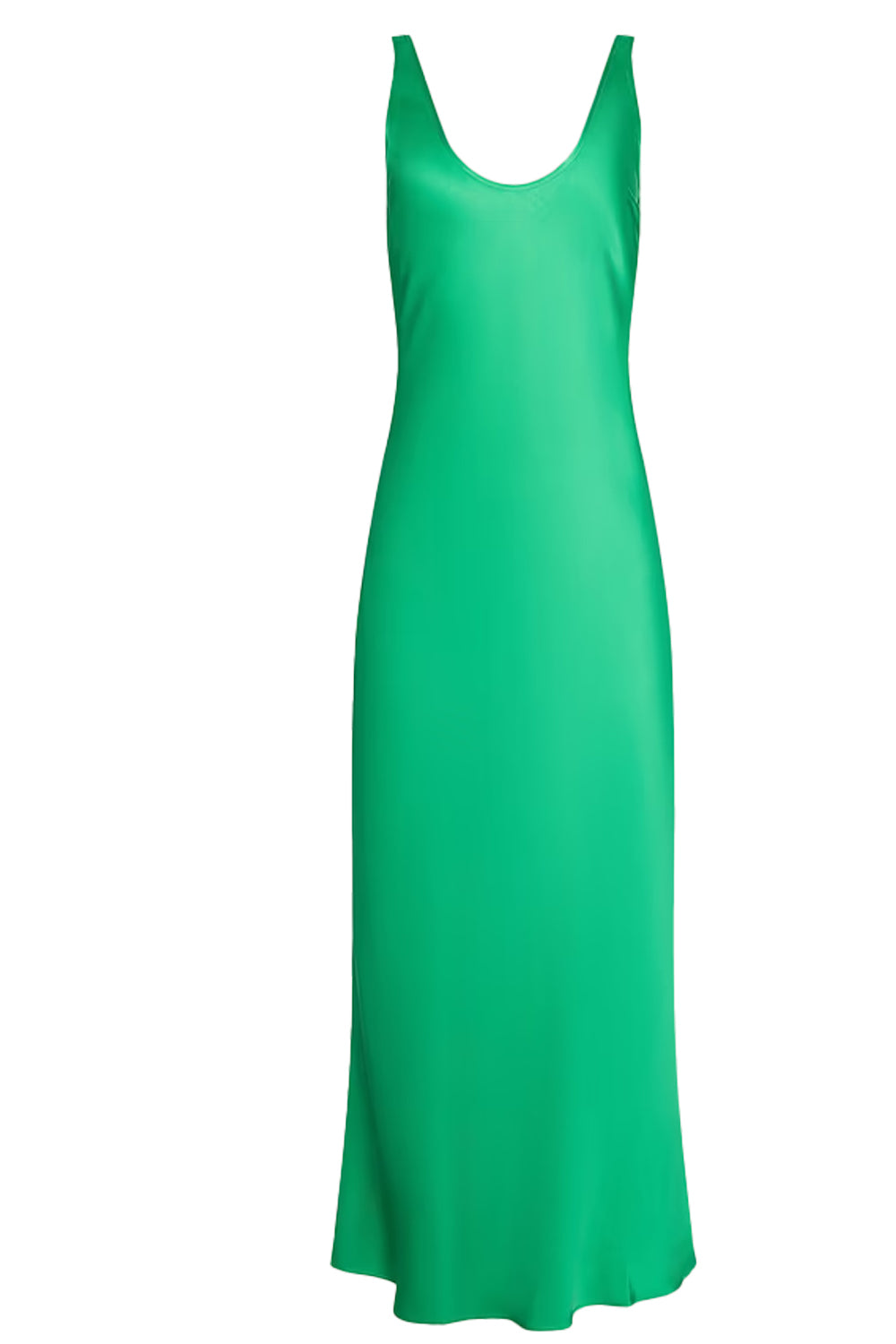 Akiya Satin Maxi Dress in Island Green