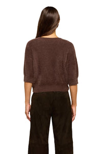 Guinevere Cropped Pullover in Dark Java