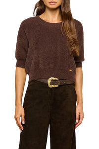 Guinevere Cropped Pullover in Dark Java