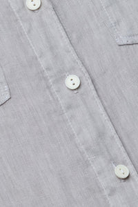 Isla Linen Shirt in Light Pewter