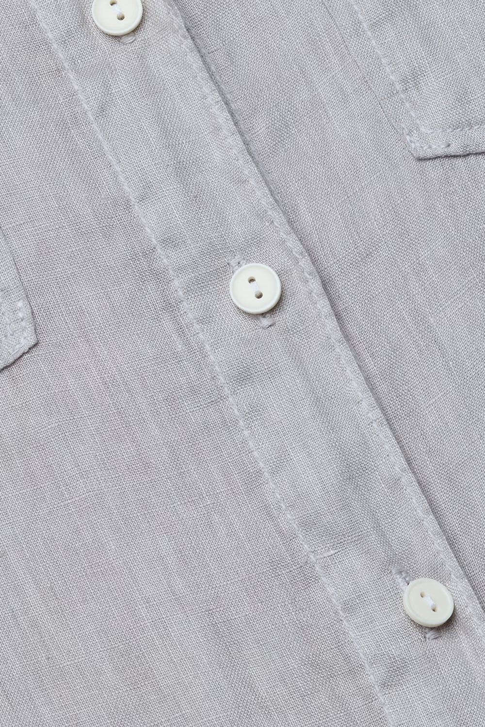 Isla Linen Shirt in Light Pewter