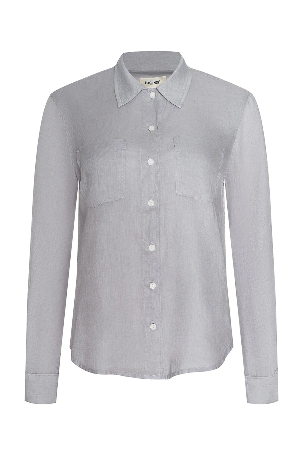 Isla Linen Shirt in Light Pewter
