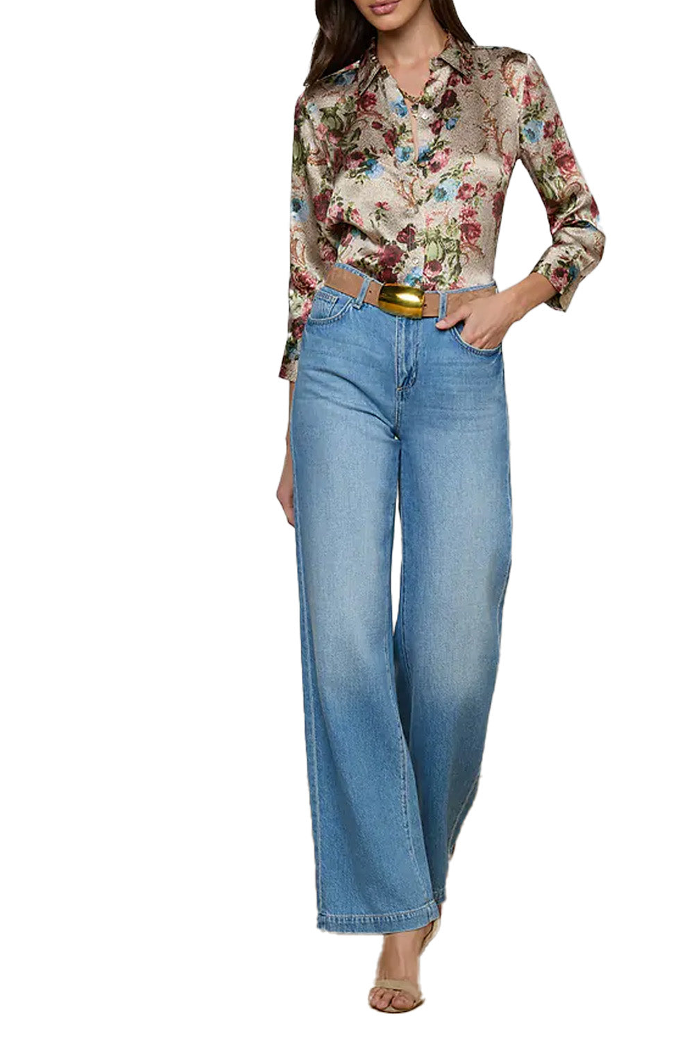 Scottie Wide Leg Jean in Anaheim