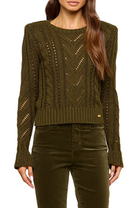 Mio Cabled Pullover in Kalamata