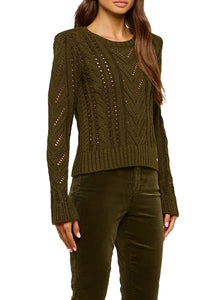 Mio Cabled Pullover in Kalamata
