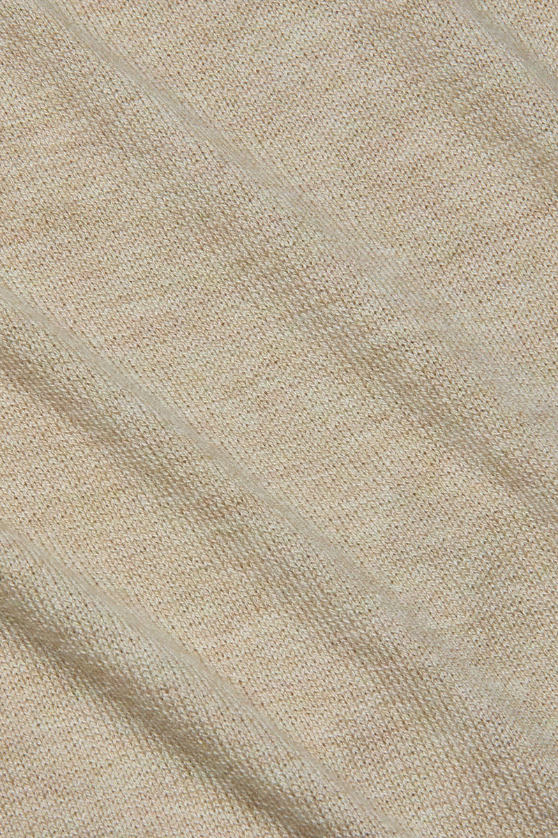 Kamdyn Mock-Neck Top in Warm Sand Gold
