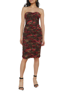 Caprice Ruched Midi Dress