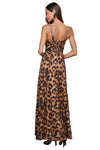 Sutton Dress in Tan Black Leopard