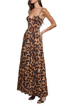 Sutton Dress in Tan Black Leopard