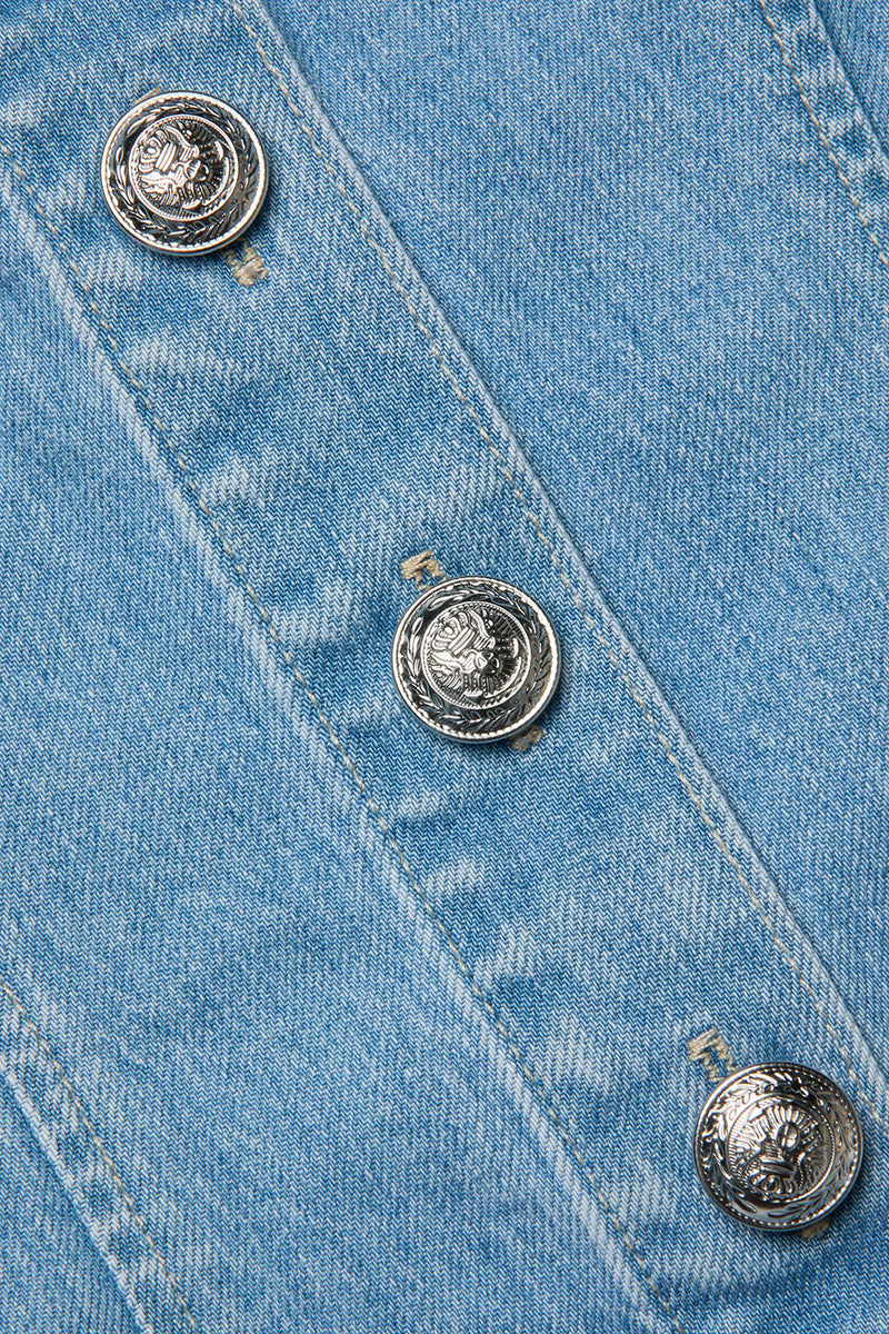 Saga Denim Top in Olivera